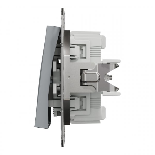 EPH0600162 Двоклавішний перемикач сталь Asfora Schneider Electric
