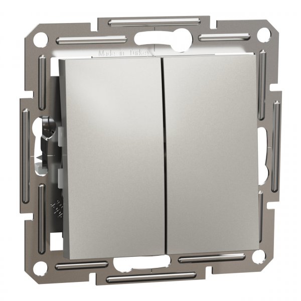 EPH0600169 Двухклавишный переключатель бронза Asfora Schneider Electric
