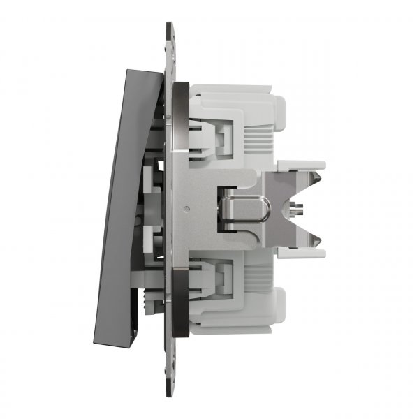 EPH0600171 Двухклавишный переключатель антрацит Asfora Schneider Electric