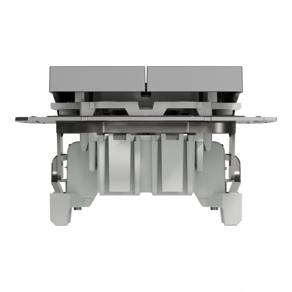 EPH1100171 Двухклавишный кнопочный выключатель антрацит Asfora Schneider Electric