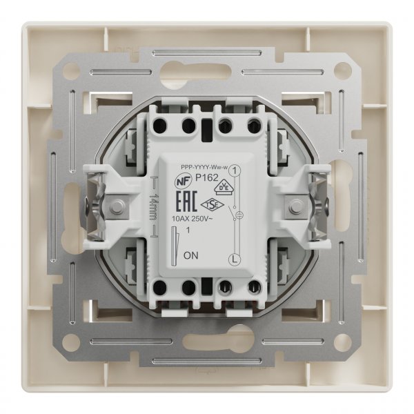 EPH1400123 Вимикач одноклавішний з підсвіткою крем Asfora Schneider Electric