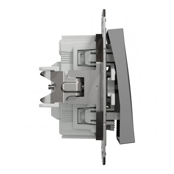 EPH1400171 Вимикач одноклавішний з підсвіткою антрацит Asfora Schneider Electric