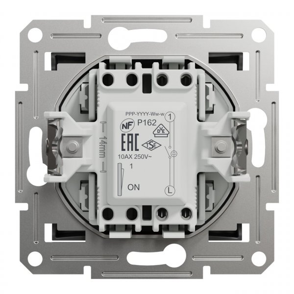 EPH1400171 Вимикач одноклавішний з підсвіткою антрацит Asfora Schneider Electric