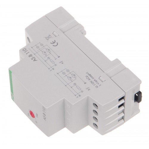 Лестничное реле AS-B110 на DIN-рейку 100÷120 В AC F&F