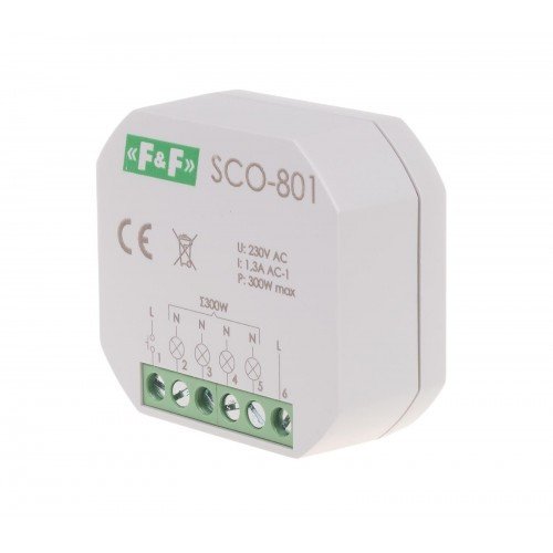 Регулятор яскравості SCO-801 300Вт 195÷265 AC без пам'яті F&F