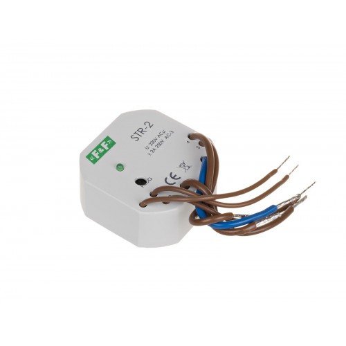 Реле управления роллетами STR-2 напряжение 230V AC однокнопочное F&F