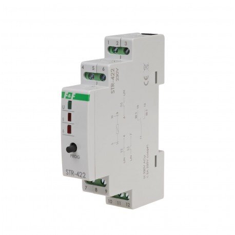 Реле управления роллетами STR-422 напряжение 230V AC однокнопочное F&F