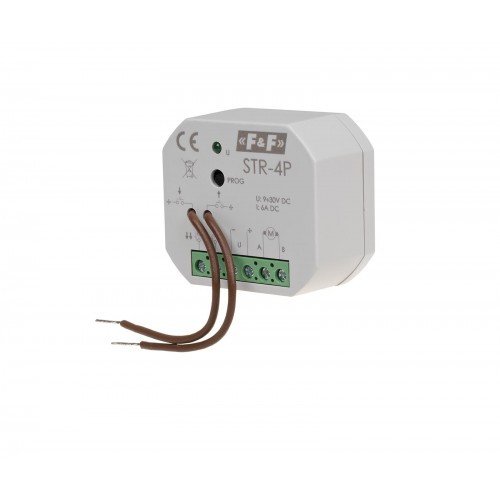 Реле управління ролетами STR-4P 10÷27 V DC двухкнопочний F&F