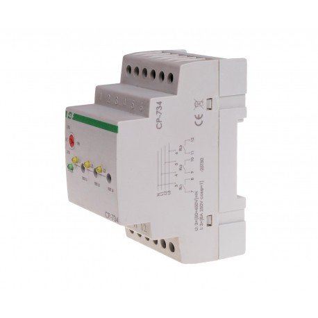 Реле контроля напряжения CP-734 3*63А F&F