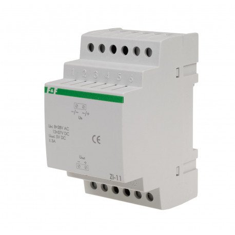 Блок питания ZI-11 8÷28V AC / 12÷37V DC 3A OUT 5V DC 110% F&F