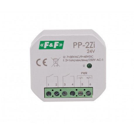 Електромагнітне реле PP-2Zi на вибір 24B/220B F&F