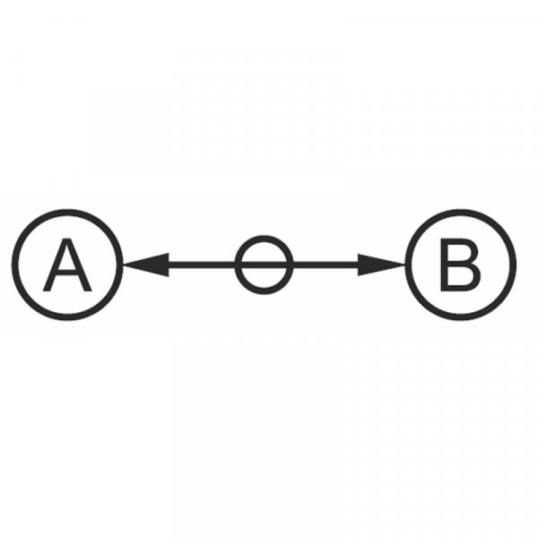 Кнопка-манипулятор PB2-А22, с поворотом на 2 направления, Ø22mm, 2NO ElectrO
