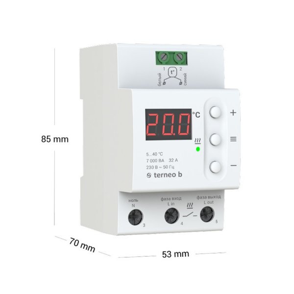 Терморегулятор terneo b на 32 А