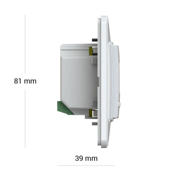 Терморегулятор Terneo kt 16A білий