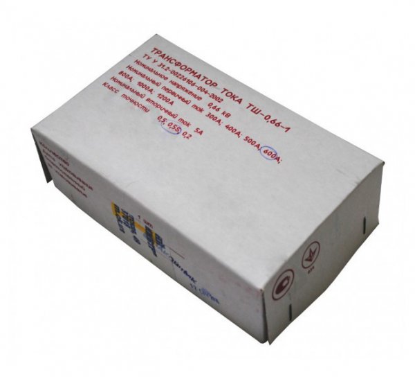 Трансформатор струму ТШ-0,66A-1 500/5 (клас 0,5S) без шини з 16-ти річним міжповірковим інтервалом