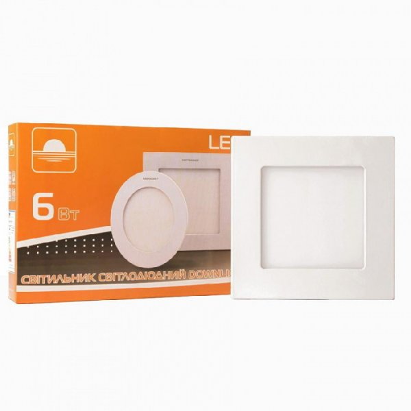 Світильник точковий накладний ЕВРОСВЕТ 6Вт квадрат LED-SS-120-6 4200К 000039176