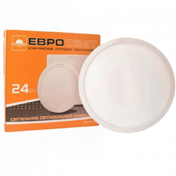 Світильник точковий накладний ЕВРОСВЕТ 24Вт коло LED-SR-300-24 4200К 000039193