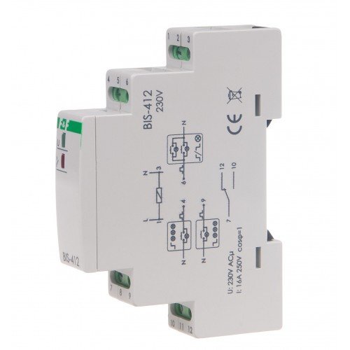 Імпульсне Реле групове BIS-412M-LED 220В 16A F&F F&F