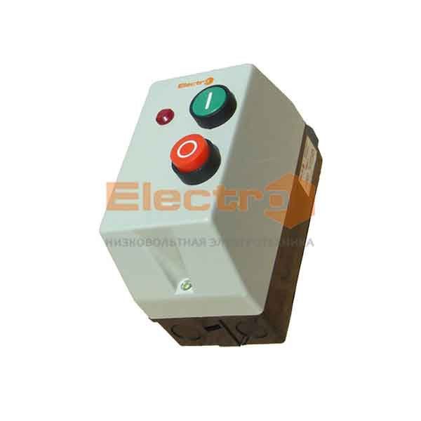 Пускатель ПМЛк-1, 9А, с реле от 1-1,6А, 220/230В, АС3, с индикатором, в корпусе IP54 Electro