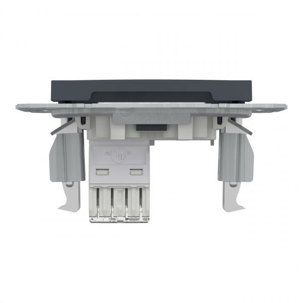 EPH4300171 Розетка комп'ютерна cat.5e UTP RJ45 антрацит Asfora Schneider Electric