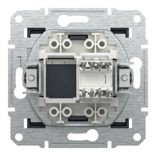 EPH4300171 Розетка комп'ютерна cat.5e UTP RJ45 антрацит Asfora Schneider Electric