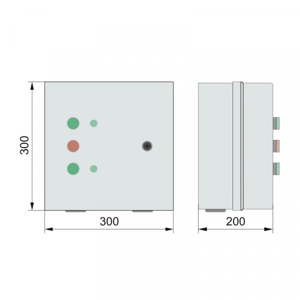 Реверсивный пускатель ПМЛк-1 95А в металлической защитной оболочке БМ-33+П, IP54, Ue=380В/АС3 Electro