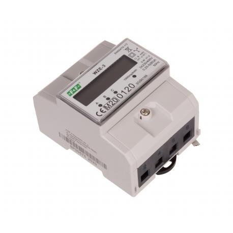 Лічильник електроенергії трифазний WZE-3 80A 3×230/400В F&F