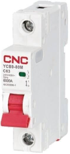 Модульний автоматичний вимикач YCB9-80M, 1Р, 40А, D, 6kА, CNC