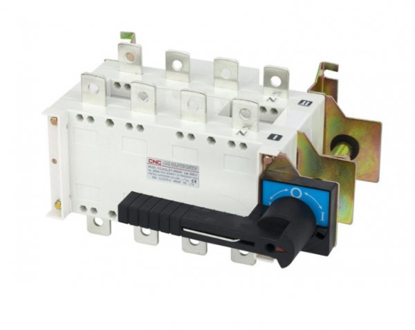 Выключатель-разъединитель перекидной YCHGLZ1-250А, 4Р, 400V, с дополнительными контактами 2NO+2NC, CNC