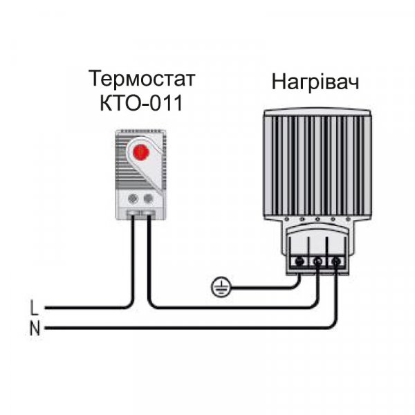 Регулятор підвищення температури КТО-011, (1NC), тепло, ElectrO