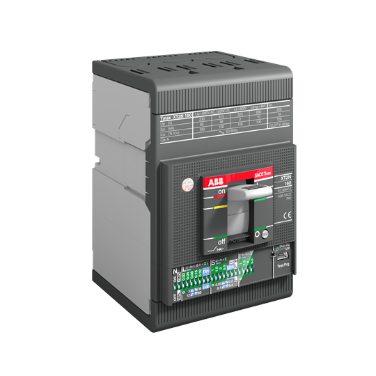 Автоматический выключатель ABB Tmax XT2N 160 Ekip LS/I 160А 3Р F F 36кА 1SDA067058R1