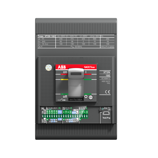Автоматический выключатель ABB Tmax XT2N 160 Ekip LS/I 160А 3Р F F 36кА 1SDA067058R1