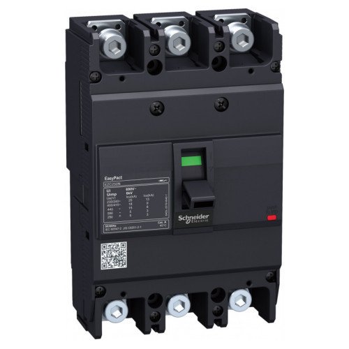 EZC250N3175 Автоматичний вимикач EasyPact EZC250N 175A 3P3T 25кA Schneider