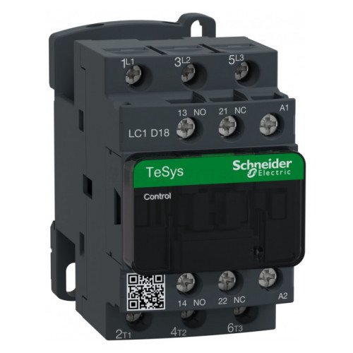 LC1D18M7 Контактор TeSys D 3Р 18A катушка 220В 1NO+1NC Schneider