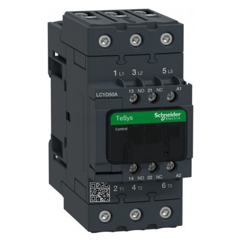 LC1D50AM7 Контактор TeSys D 3Р 50A катушка 220В 1NO+1NC Schneider