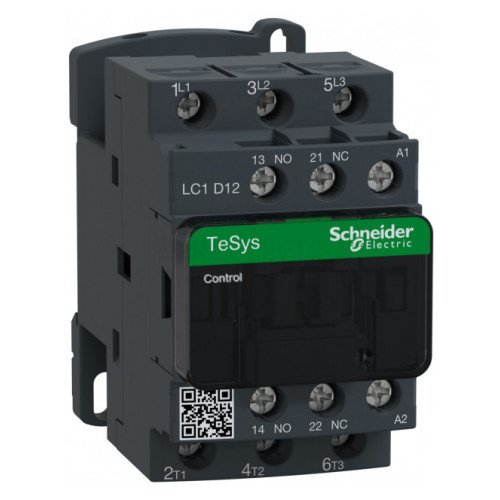LC1D12Q7 Контактор TeSys D 3Р 12A катушка 380В 1NO+1NC Schneider