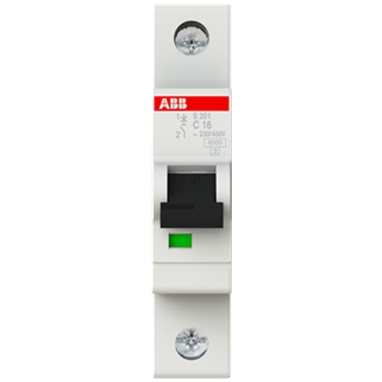 Автоматический выключатель S201-C16 1Р 16A C 6кА System pro M compact S200 Standart ABB 2CDS251001R0164