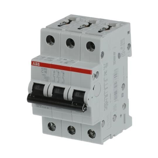 Автоматичний вимикач S203-C20 3Р 20A C 6кА System pro M compact S200 Standart ABB 2CDS253001R0204