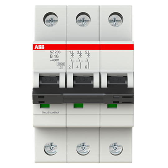 Автоматичний вимикач SZ203-B40 3Р 40A B 6кА System pro M compact SZ200 ABB 2CDS253025R0405