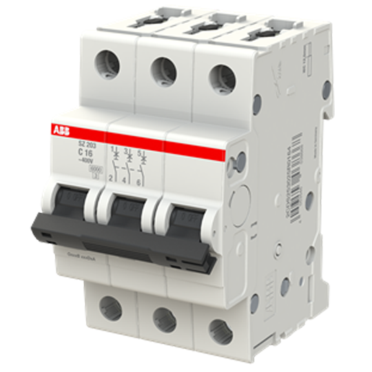 Автоматический выключатель SZ203-C16 3Р 16A С 6кА System pro M compact SZ200 ABB 2CDS253025R0164