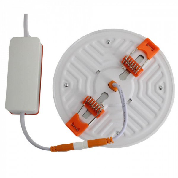 Світильник точковий врізний ЕВРОСВЕТ 9Вт коло LED-R-100-9 6400К без рамки 000057945