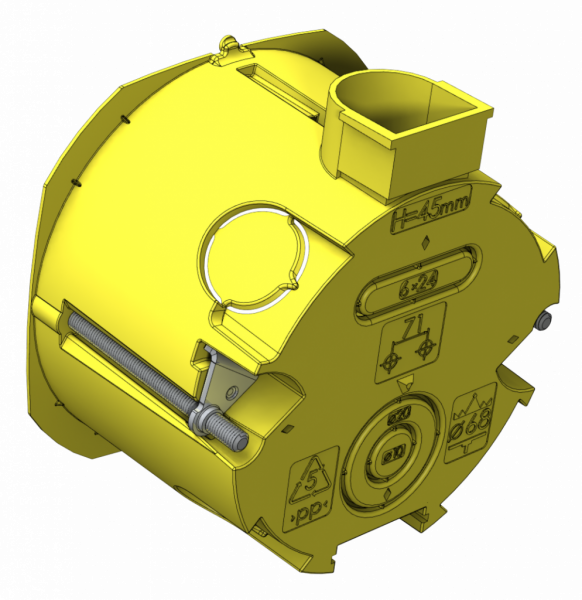 MB002 Коробка монтажна 65x45 IP30 для порожніх стін PLK4002400 Plank Electrotechnic