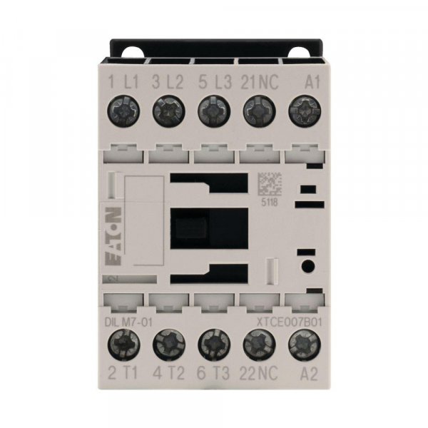 Контактор DILM7-01 (230V50HZ / 240V60HZ) 7А 230V/AC 1NC 276585 Eaton
