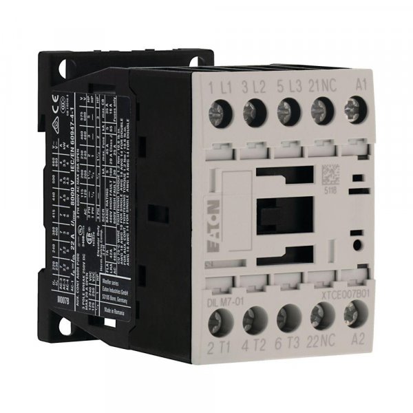 Контактор DILM7-10 (230V50HZ / 240V60HZ) 7А 230V/AC 1NO 276550 Eaton