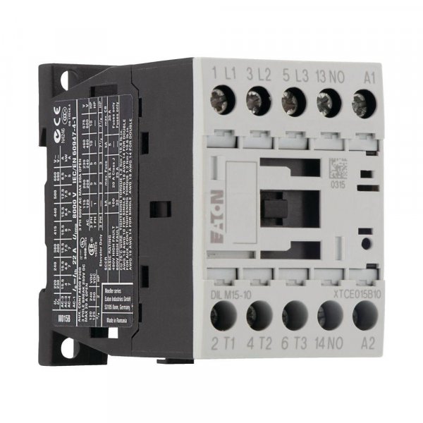 Контактор DILM15-10 (230V50HZ / 240V60HZ) 15А 230V/AC 1NO 290058 Eaton