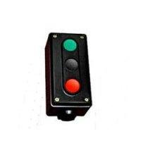 Пост кнопковий ПК722-3, 10A, 230/400B, IP44 (корпус карболит, 1 червона, 1 чорна, 1 зелена), Electro