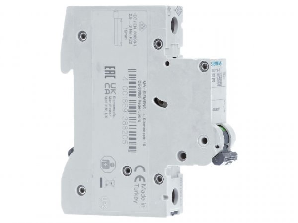 Автоматичний вимикач SIEMENS 230/400V 6кА 1-пол. C 16A 5SL6116-7
