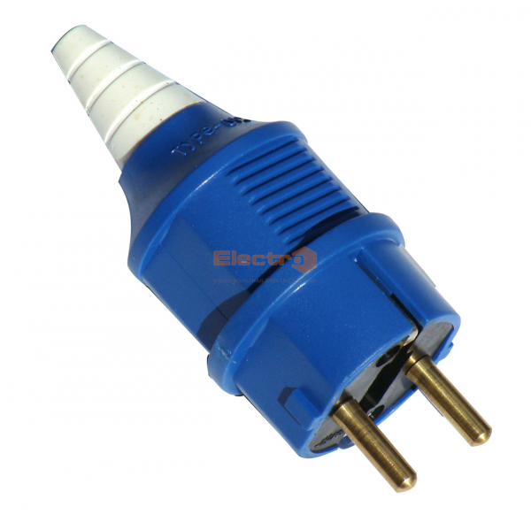 Вилка силовая переносная РС-012 2Р+PE 16А 220В IP44 Electro