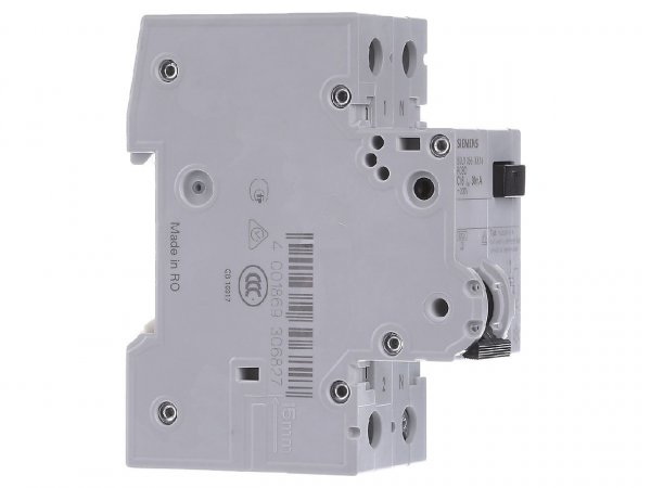 Дифференциальный выключатель SIEMENS тип AC 30мА 1+N-P B10 6кA 5SU1356-0KK10
