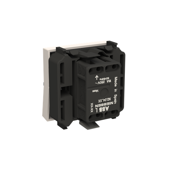 N2204.7 BL Кнопка 1-кл. 1НВ Zenit 2мод. білий 2CLA220470N1101 ABB Niessen